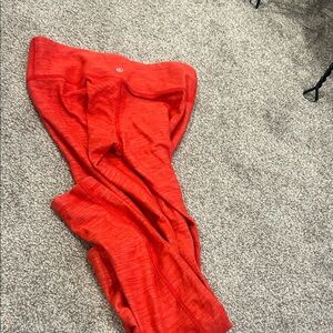Lululemon Red Leggings